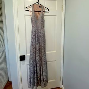 Silver and gray formal dress